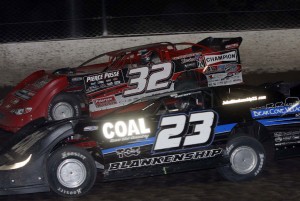 Blankenship races with Bobby Pierce