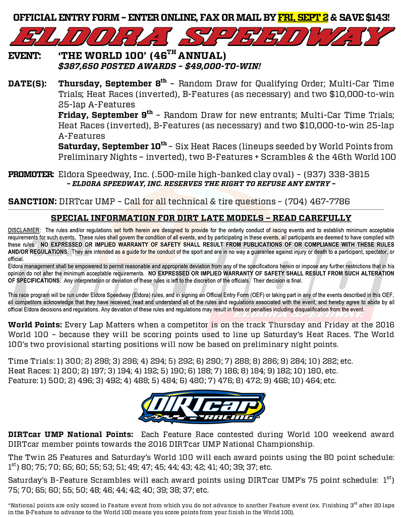 World 100 Entry List 2024 Arleta Kassie