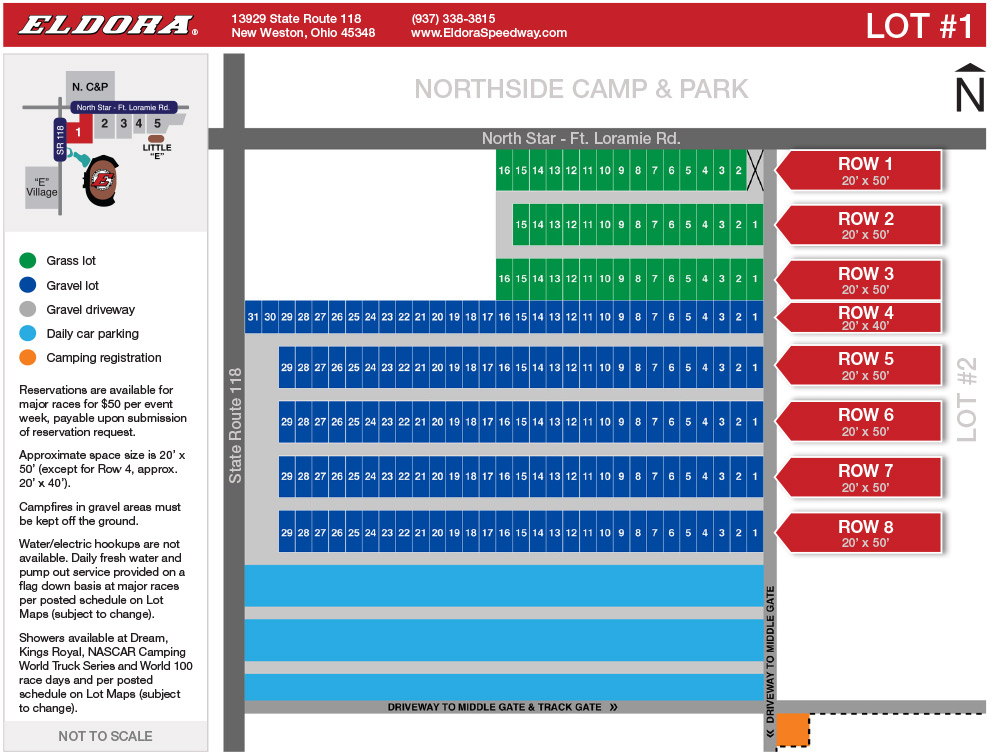 Campground Maps Eldora Speedway